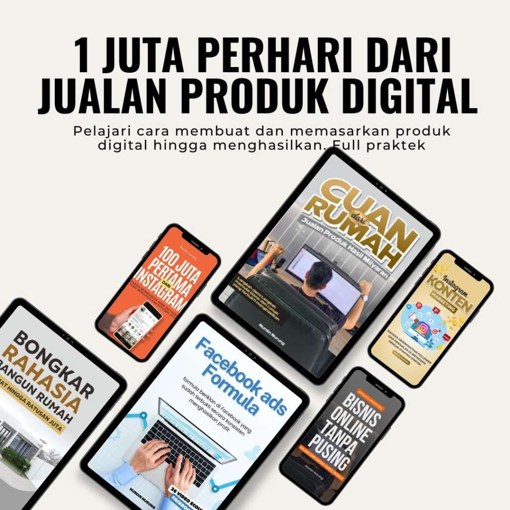 1 JUTA PERHARI DARI JUALAN PRODUK DIGITAL
